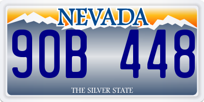NV license plate 90B448