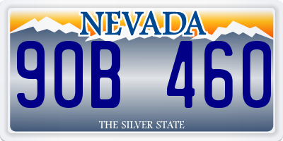 NV license plate 90B460