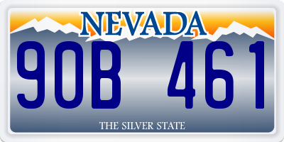 NV license plate 90B461