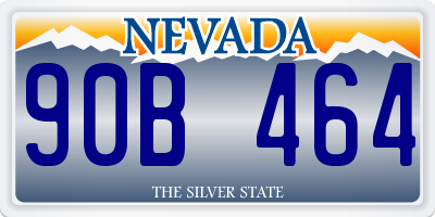 NV license plate 90B464