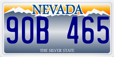 NV license plate 90B465