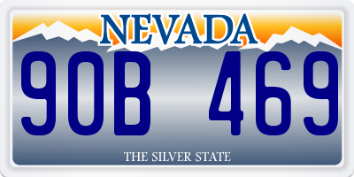 NV license plate 90B469