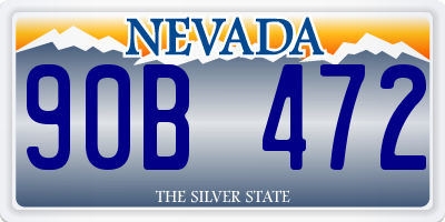 NV license plate 90B472