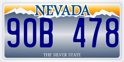 NV license plate 90B478