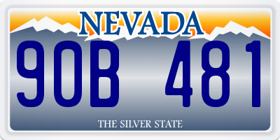 NV license plate 90B481