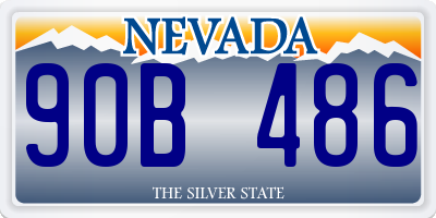 NV license plate 90B486