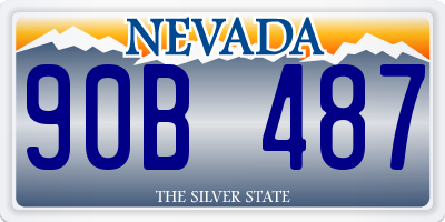 NV license plate 90B487