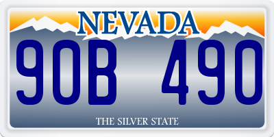 NV license plate 90B490