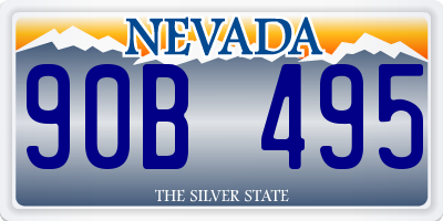 NV license plate 90B495