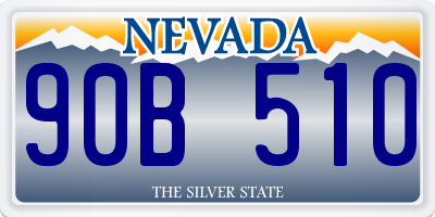 NV license plate 90B510