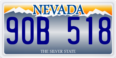 NV license plate 90B518