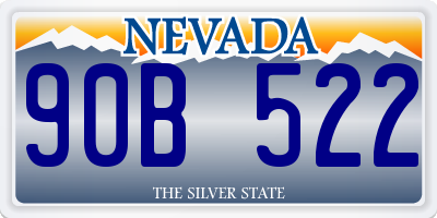 NV license plate 90B522