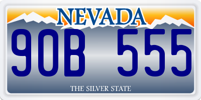 NV license plate 90B555