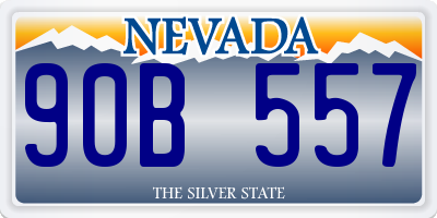 NV license plate 90B557
