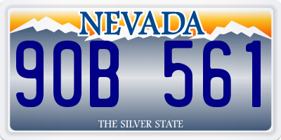 NV license plate 90B561
