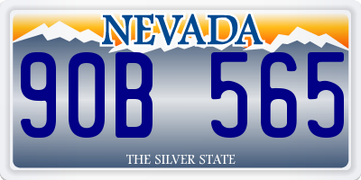 NV license plate 90B565