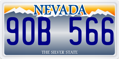 NV license plate 90B566