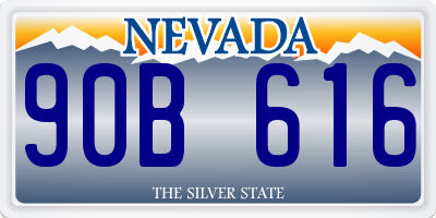 NV license plate 90B616