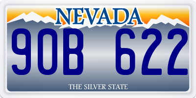 NV license plate 90B622