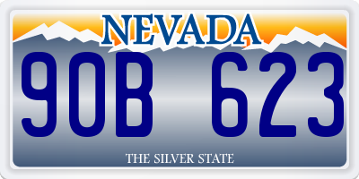 NV license plate 90B623