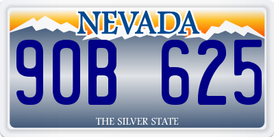 NV license plate 90B625