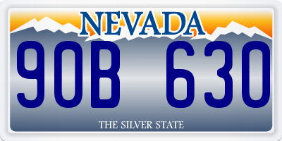 NV license plate 90B630