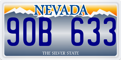 NV license plate 90B633