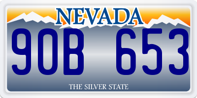 NV license plate 90B653