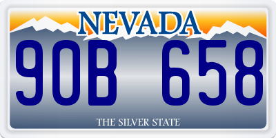 NV license plate 90B658