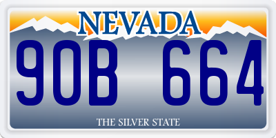 NV license plate 90B664