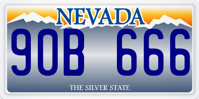 NV license plate 90B666