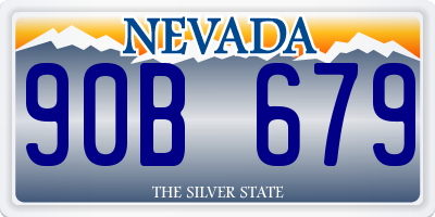 NV license plate 90B679