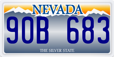 NV license plate 90B683