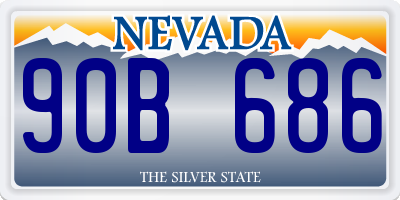 NV license plate 90B686