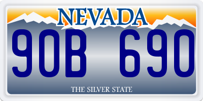 NV license plate 90B690