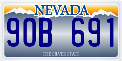 NV license plate 90B691