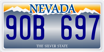 NV license plate 90B697