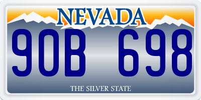 NV license plate 90B698