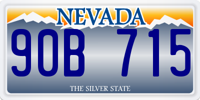 NV license plate 90B715