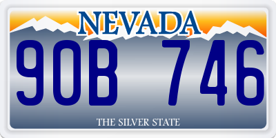 NV license plate 90B746