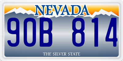 NV license plate 90B814