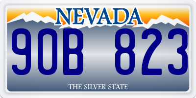 NV license plate 90B823