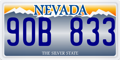 NV license plate 90B833