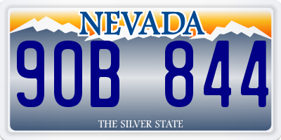 NV license plate 90B844