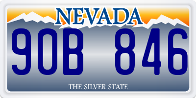 NV license plate 90B846