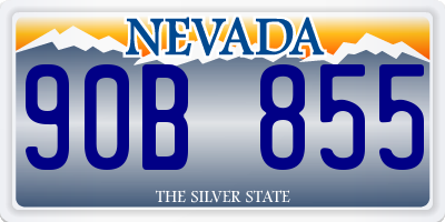 NV license plate 90B855