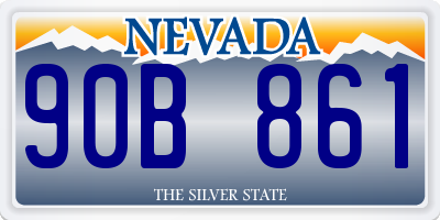 NV license plate 90B861