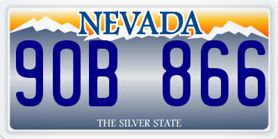 NV license plate 90B866