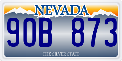 NV license plate 90B873