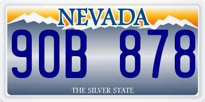 NV license plate 90B878
